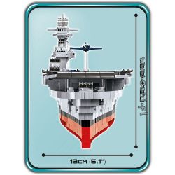 COBI 4815 non  TÀU SÂN BAY CV-6 ENTERPRISE bộ đồ chơi xếp lắp ráp ghép mô hình Military Army USS ENTERPRISE (CV-6) Quân Sự Bộ Đội 2510 khối