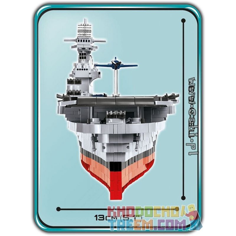 COBI 4815 non  TÀU SÂN BAY CV-6 ENTERPRISE bộ đồ chơi xếp lắp ráp ghép mô hình Military Army USS ENTERPRISE (CV-6) Quân Sự Bộ Đội 2510 khối