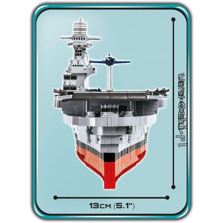 COBI 4815 non  TÀU SÂN BAY CV-6 ENTERPRISE bộ đồ chơi xếp lắp ráp ghép mô hình Military Army USS ENTERPRISE (CV-6) Quân Sự Bộ Đội 2510 khối