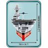 COBI 4815 non  TÀU SÂN BAY CV-6 ENTERPRISE bộ đồ chơi xếp lắp ráp ghép mô hình Military Army USS ENTERPRISE (CV-6) Quân Sự Bộ Đội 2510 khối