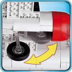 COBI 5702 non  C-47 SKY TRAIN BERLIN VẬN TẢI HÀNG KHÔNG bộ đồ chơi xếp lắp ráp ghép mô hình Military Army C-47 SKYTRAIN BERLIN AIRLIFT Quân Sự Bộ Đội 540 khối