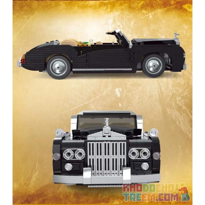 MouldKing 10006 Mould King 10006 non  XE HIỆU ROLLS ROYCE bộ đồ chơi xếp lắp ráp ghép mô hình  1964 RR SLIVER CLOUD Kỹ Thuật Công Nghệ Cao Mô Hình Phương Tiện 1096 khối