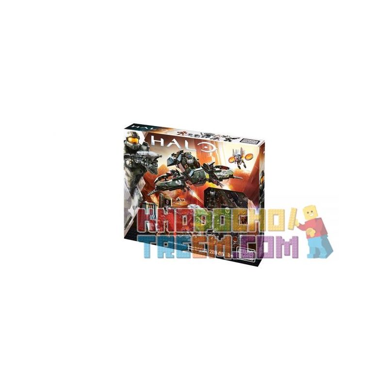 MEGA BLOKS DPW94 non  TẤN CÔNG TRÀ UNSC bộ đồ chơi xếp lắp ráp ghép mô hình Computer Games UNSC KESTREL STRIKE Trò Chơi 289 khối