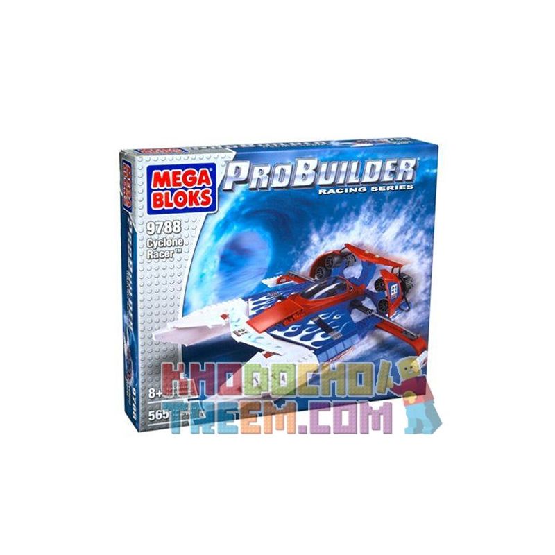 MEGA BLOKS 9788 non  CHÈO THUYỀN XOÁY bộ đồ chơi xếp lắp ráp ghép mô hình CYCLONE RACER 565 khối