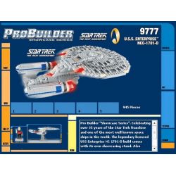 MEGA BLOKS 9777 non  SỐ DOANH NGHIỆP USS NCC-1701D bộ đồ chơi xếp lắp ráp ghép mô hình Movie & Game USS ENTERPRISE NCC-1701D Phim Và Trò Chơi 945 khối