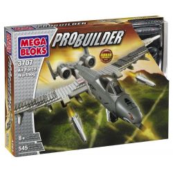 MEGA BLOKS 3707 9789 non  MÁY BAY TẤN CÔNG A-10 THUNDERBOLT II bộ đồ chơi xếp lắp ráp ghép mô hình Military Army AIR FORCE WARTHOG Quân Sự Bộ Đội 545 khối
