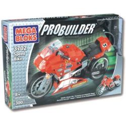 MEGA BLOKS 3702 non  MÔ TÔ ĐƯỜNG BỘ bộ đồ chơi xếp lắp ráp ghép mô hình Speed Champions Racing Cars SPEED BIKE Đua Xe Công Thức 300 khối