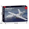 MINGDI K079 non  MQ-4C ĐUỔI THEO GLOBAL HAWK UAV bộ đồ chơi xếp lắp ráp ghép mô hình Military Army MILITARY AMERICAN DRONES Quân Sự Bộ Đội 577 khối