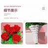 QIZHILE 90015 non  LỜI HỨA TRONG MƠ bộ đồ chơi xếp lắp ráp ghép mô hình Creator ROSE ART Sáng Tạo 474 khối