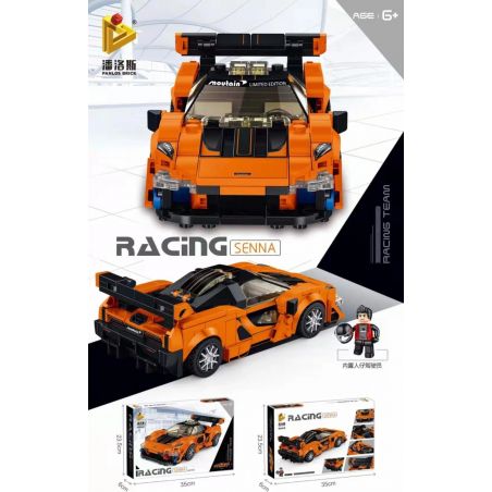 PanlosBrick 666028 Panlos Brick 666028 non  MCLELENSENA. bộ đồ chơi xếp lắp ráp ghép mô hình Speed Champions Racing Cars MCLAREN SENNA Đua Xe Công Thức 359 khối