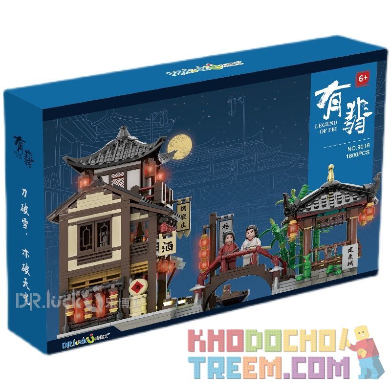 DR.LUCK 9018 non  THÀNH PHỐ JIANKANG bộ đồ chơi xếp lắp ráp ghép mô hình Movie & Game LEGEND OF FEI Phim Và Trò Chơi 1766 khối
