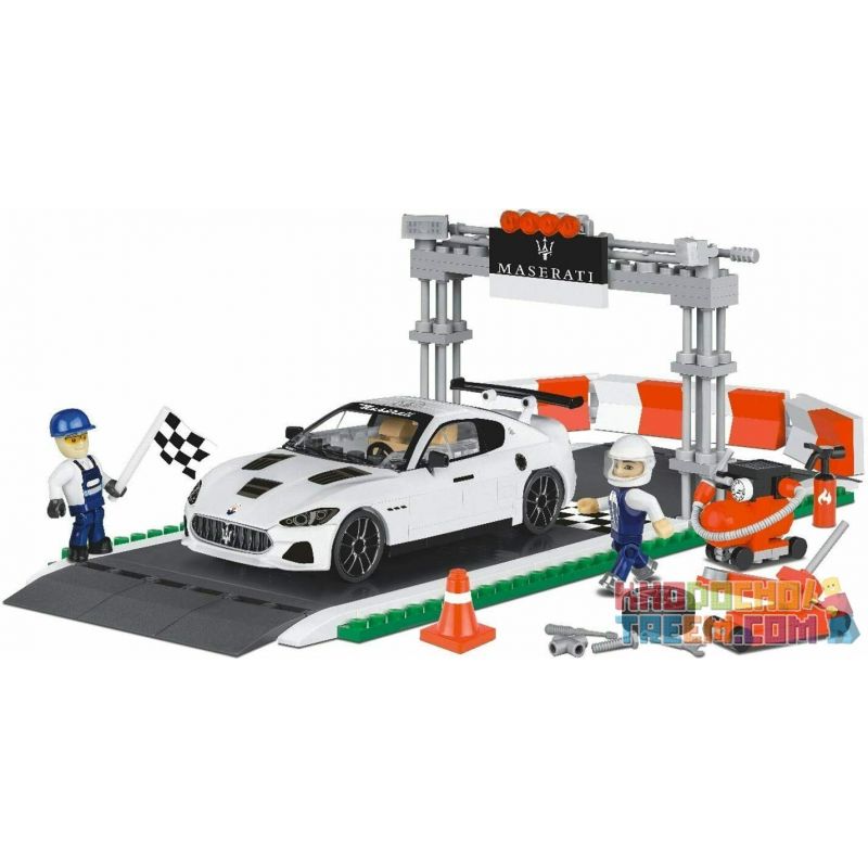 COBI 24567 non  CUỘC ĐUA MASERATI GRANTURISMO GT3 bộ đồ chơi xếp lắp ráp ghép mô hình Speed Champions Racing Cars MASERATI GRANTURISMO GT3 RACING Đua Xe Công Thức 300 khối