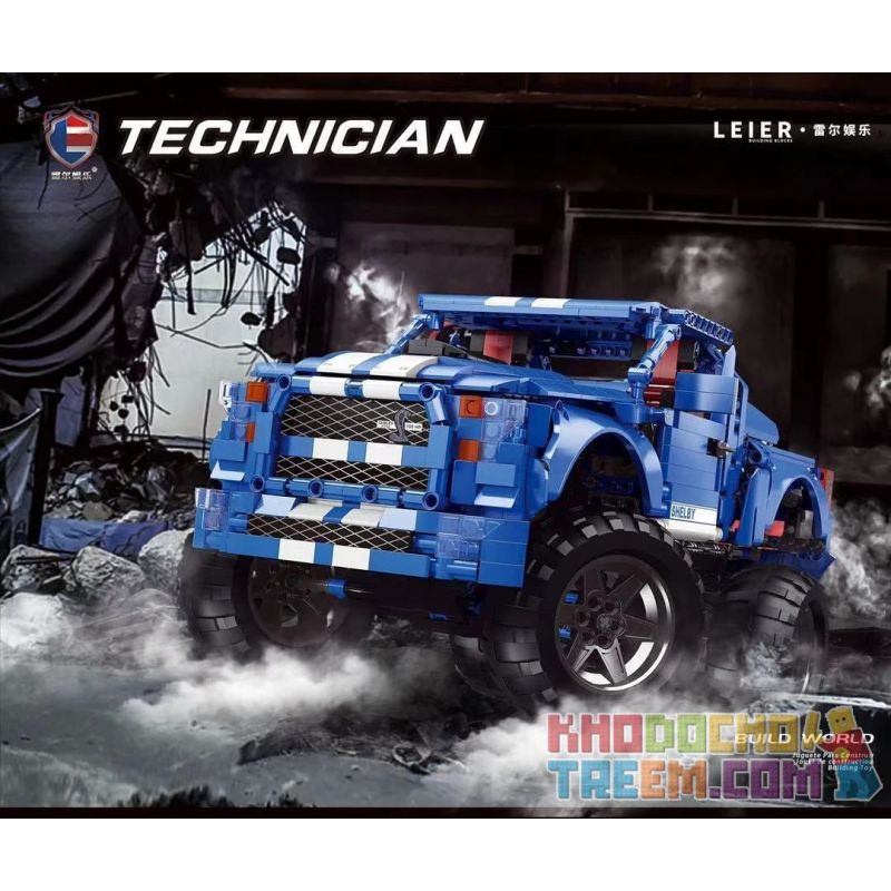 SHENZHEN RAEL ENTERTAINMENT 50029 non  XE BÁN TẢI FORD F-150 SHELBY bộ đồ chơi xếp lắp ráp ghép mô hình  FORD F-150 SHELBY PICKUP F150 Kỹ Thuật Công Nghệ Cao Mô Hình Phương Tiện 1711 khối