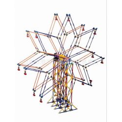 LOZ 2026 P0001 0001 Xếp hình kiểu Nanoblock LOZ ELECTRIC AMUSEMENT PARK Electric Amusement Park Double Star Ferris Wheel đu Quay đứng Hình Sao 8 Cánh động Cơ Pin 977 khối có động cơ pin