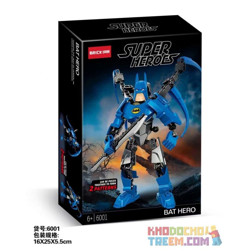 NOT  BATMAN 4526 BRICK 6001 KSZ 505 xếp lắp ráp ghép mô hình NGƯỜI DƠI NGƯỜI DƠI Dc Comics Super Heroes Siêu Anh Hùng Dc 40 khối