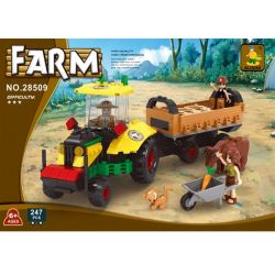 NOT  PIG FARM & TRACTOR 7684 AUSINI 28509 xếp lắp ráp ghép mô hình TRẠI LỢN & MÁY KÉO TRANG City Thành Phố 256 khối
