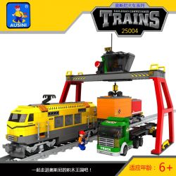 NOT  CARGO TRAIN 7939 AUSINI 25004 xếp lắp ráp ghép mô hình TÀU CHỞ HÀNG City Thành Phố 839 khối