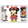 NOT  MICKEY MOUSE 41624 JLB 3D118 Bela Lari 11068 LOZ MOC 01 xếp lắp ráp ghép mô hình CHUỘT MICKEY CHUỘT MINNIE Brickheadz Nhân Vật Đầu To 109 khối