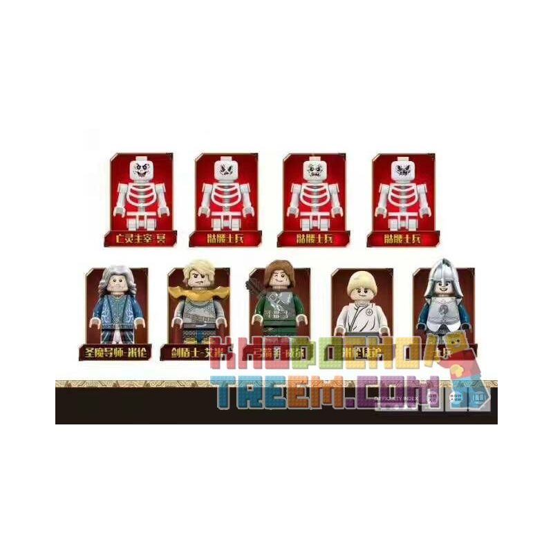 SEMBO SD3051A 3051A SD3051B 3051B SD3051C 3051C SD3051D 3051D SHENG YUAN SY SD3051 3051 non  CẢNH 4 bộ đồ chơi xếp lắp ráp ghép mô hình Chronicles Of The Ghostly Tribe GHOST TRIBES Bộ Tộc Ma 283 khối