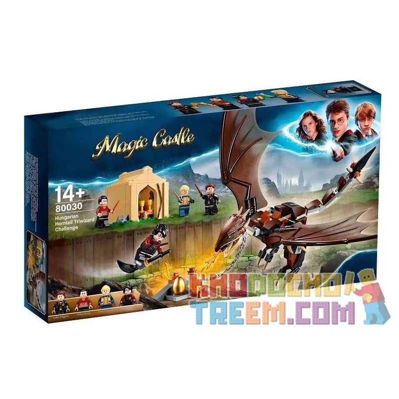 NOT  HUNGARIAN HORNTAIL TRIWIZARD CHALLENGE 75946 80030 Bela 11341 Lari 11341 xếp lắp ráp ghép mô hình THỬ THÁCH TRIWIZARD HORNTAIL HUNGARY TAM PHÁP THUẬT ĐUÔI SỪNG Harry Potter Chú Bé Phù Thủy 265 khối