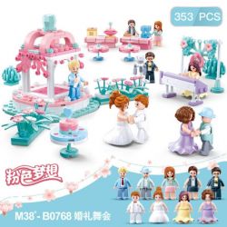 SLUBAN M38-B0768 B0768 0768 M38B0768 38-B0768 non  BÓNG CƯỚI bộ đồ chơi xếp lắp ráp ghép mô hình Happy Wedding Season Mùa Cưới Hạnh Phúc 353 khối