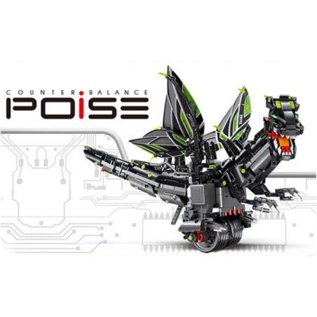 MouldKing 13029 Mould King 13029 non  RỒNG BAY ĐEN bộ đồ chơi xếp lắp ráp ghép mô hình  COUNTER BALANCE POISE Kỹ Thuật Công Nghệ Cao Mô Hình Phương Tiện