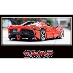 QIZHILE 23032 non  FERRARI LAFERRARI. bộ đồ chơi xếp lắp ráp ghép mô hình  Kỹ Thuật Công Nghệ Cao Mô Hình Phương Tiện 2668 khối