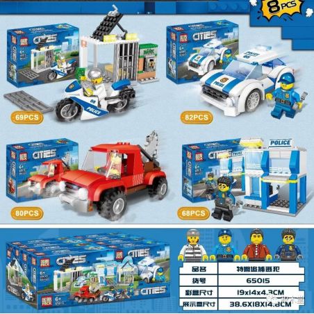 NOT  POLICE BRICK BOX 60270 PRCK 65015 xếp lắp ráp ghép mô hình HỘP GẠCH CẢNH SÁT City Thành Phố 301 khối