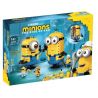 NOT  BRICK-BUILT MINIONS AND THEIR LAIR 75551 CLB 21001 xếp lắp ráp ghép mô hình MINIONS XÂY BẰNG GẠCH VÀ HANG Ổ CỦA CHÚNG Despicable Me 876 khối