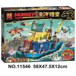 NOT  MONKIE KID'S TEAM SECRET HQ 80013 LARI 11546 xếp lắp ráp ghép mô hình MONKIE KID'S TEAM SECRET HQ TRỤ SỞ BÍ MẬT CỦA ĐỘI CĂN CỨ BIỂN PHỔ QUÁT Tây Du Ký Tôn Ngộ Không 1959 khối