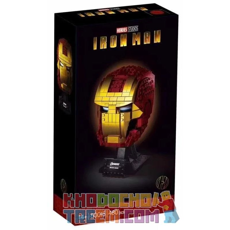 NOT  IRON MAN BUST 76165 50015 9958 xếp lắp ráp ghép mô hình NGƯỜI SẮT MŨ BẢO HIỂM IRON MAN Marvel Super Heroes Siêu Anh Hùng Marvel 480 khối