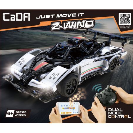 DOUBLEE CADA C51054 51054 non  PAGANI 1:16. tỷ lệ 1:16 bộ đồ chơi xếp lắp ráp ghép mô hình  Z-WIND Kỹ Thuật Công Nghệ Cao Mô Hình Phương Tiện 457 khối