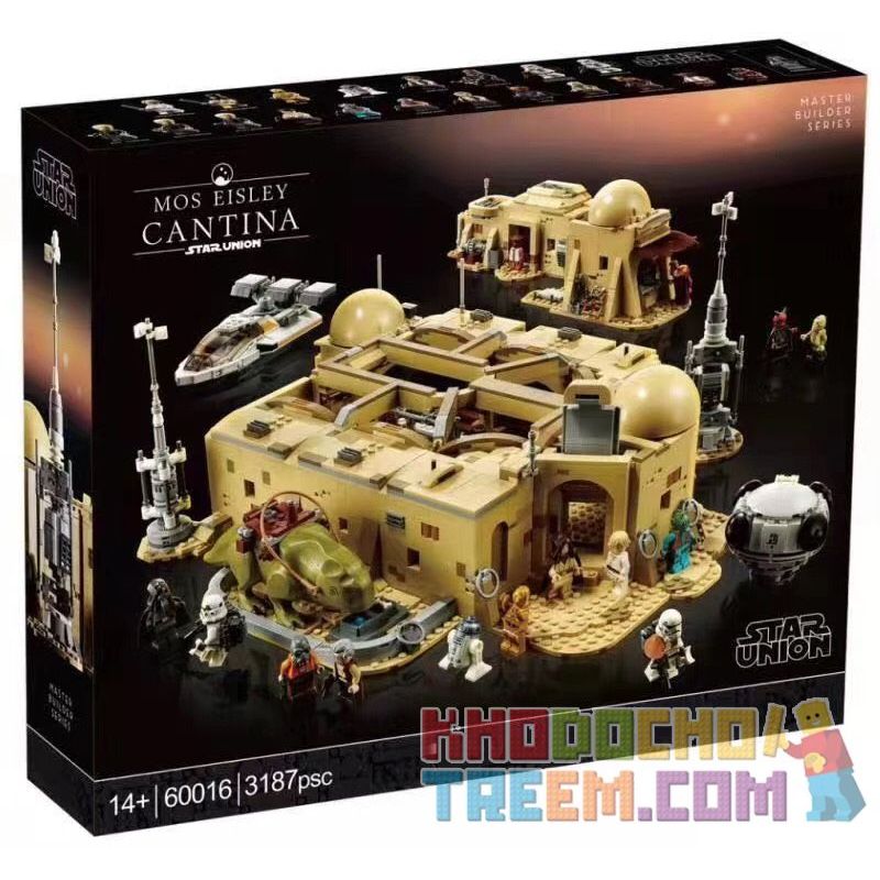 NOT  MOS EISLEY CANTINA 75290 xếp lắp ráp ghép mô hình MOS EISLEY CANTINA QUÁN RƯỢU Star Wars Chiến Tranh Giữa Các Vì Sao 3187 khối