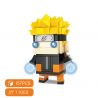 HSANHE 11002 non  CẬU BÉ ĐẦU VUÔNG 4 KIỂU HARUNO SAKURA NARUTO UZUMAKI UCHIHA SASUKE LI ROK bộ đồ chơi xếp lắp ráp ghép mô hình MAGIC BRICK UZUMAKI NARUTO Ninja 185 khối