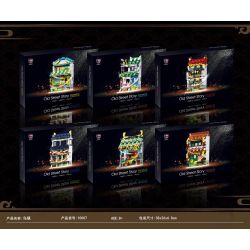 SHENZHEN RAEL ENTERTAINMENT 10007 non  CÂU CHUYỆN PHỐ CỔ 6 PHONG CÁCH Ở WUZHEN TONGXIANG bộ đồ chơi xếp lắp ráp ghép mô hình Mini Modular OLD STREET STORY Đường Phố Thu Nhỏ 1886 khối