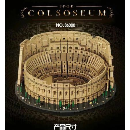 NOT  COLOSSEUM 10276 86000 xếp lắp ráp ghép mô hình COLOSSEUM. ĐẤU TRƯỜNG LA MÃ Icons 9036 khối