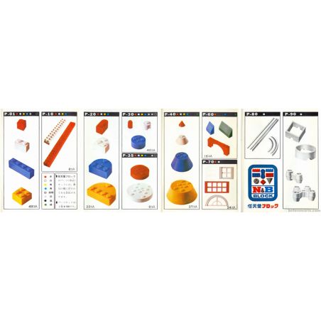 N&B BLOCK P non  BỘ PHỤ TÙNG bộ đồ chơi xếp lắp ráp ghép mô hình PARTS SETS
