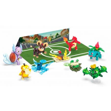 MEGA BLOKS GNV47 non  HUẤN LUYỆN ĐỘI THỬ THÁCH bộ đồ chơi xếp lắp ráp ghép mô hình Movie & Game TRAINER TEAM CHALLENGE Phim Và Trò Chơi 255 khối
