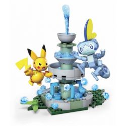 MEGA BLOKS GMD30 non  PIKACHI VS SOB. bộ đồ chơi xếp lắp ráp ghép mô hình Movie & Game PIKACHU VS. SOBBLE Phim Và Trò Chơi 124 khối