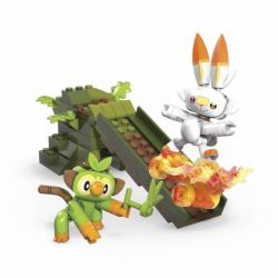 MEGA BLOKS GMD29 non  GROSKY VS SCOCI. bộ đồ chơi xếp lắp ráp ghép mô hình Movie & Game GROOKEY VS. SCORBUNNY Phim Và Trò Chơi 134 khối
