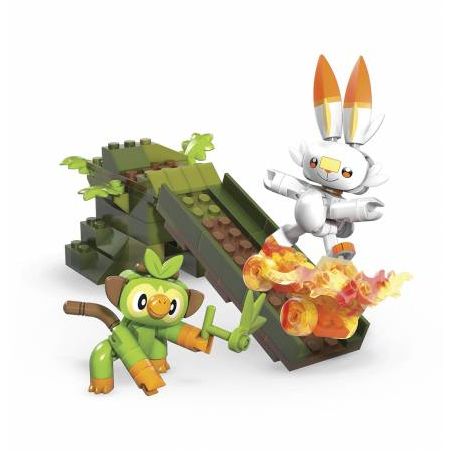 MEGA BLOKS GMD29 non  GROSKY VS SCOCI. bộ đồ chơi xếp lắp ráp ghép mô hình Movie & Game GROOKEY VS. SCORBUNNY Phim Và Trò Chơi 134 khối