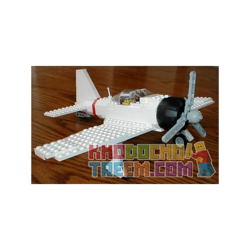 BRICKMANIA 204 non  MÁY BAY CHIẾN ĐẤU A6M ZERO bộ đồ chơi xếp lắp ráp ghép mô hình Military Army Quân Sự Bộ Đội 263 khối