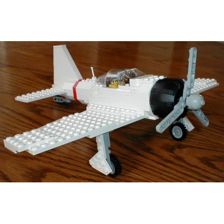 BRICKMANIA 204 non  MÁY BAY CHIẾN ĐẤU A6M ZERO bộ đồ chơi xếp lắp ráp ghép mô hình Military Army Quân Sự Bộ Đội 263 khối