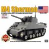 BRICKMANIA 282 non  XE TĂNG M4 SHERMAN bộ đồ chơi xếp lắp ráp ghép mô hình Military Army Quân Sự Bộ Đội 505 khối