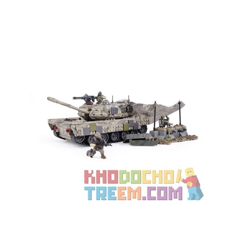 MEGA BLOKS 6822 non  TIỀN ĐỒN BỌC THÉP HẠNG NẶNG bộ đồ chơi xếp lắp ráp ghép mô hình Call Of Duty HEAVY ARMOR OUTPOST 726 khối