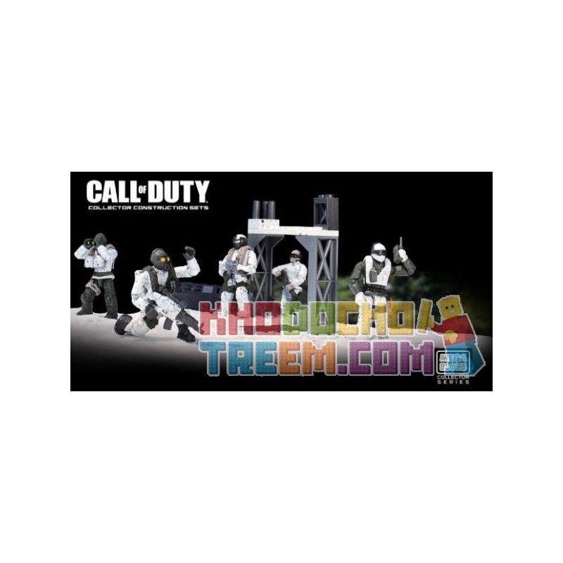 MEGA BLOKS 6823 non  ĐỘI ASPINE TẤN CÔNG. bộ đồ chơi xếp lắp ráp ghép mô hình Call Of Duty ALPINE RANGERS 138 khối