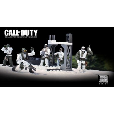 MEGA BLOKS 6823 non  ĐỘI ASPINE TẤN CÔNG. bộ đồ chơi xếp lắp ráp ghép mô hình Call Of Duty ALPINE RANGERS 138 khối
