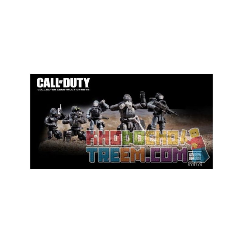MEGA BLOKS 6824 non  NIÊM PHONG bộ đồ chơi xếp lắp ráp ghép mô hình Call Of Duty SEAL TEAM 151 khối