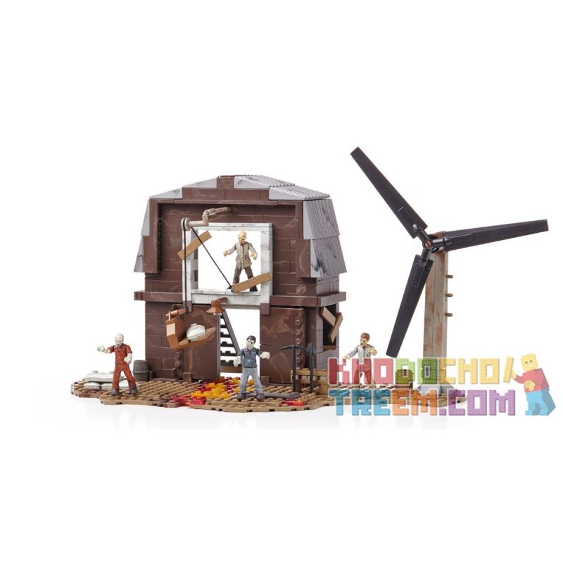 MEGA BLOKS 6828 non  TRANG TRẠI XÁC CHẾT bộ đồ chơi xếp lắp ráp ghép mô hình Call Of Duty TRANZIT FARM 415 khối