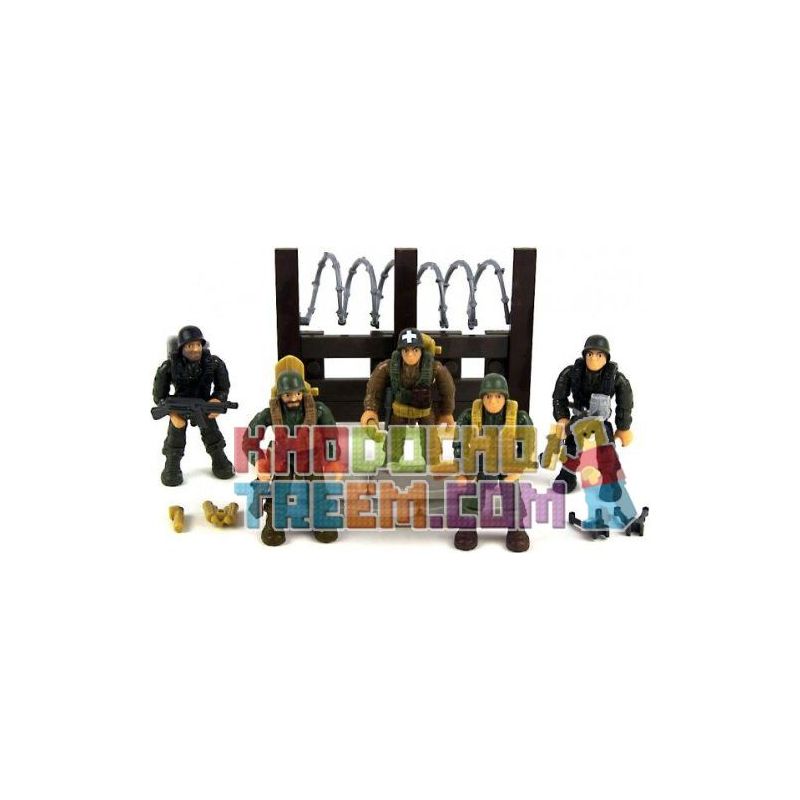 MEGA BLOKS 6862 non  TRUNG ĐỘI TUẦN TRA bộ đồ chơi xếp lắp ráp ghép mô hình Call Of Duty PLATOON PATROL 122 khối